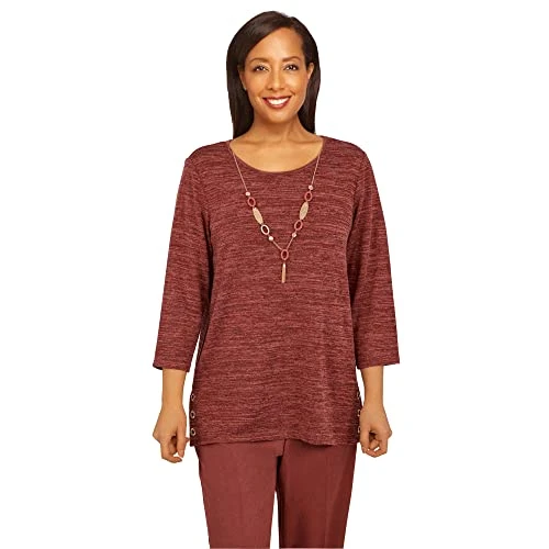 Women's Knit Top, Tercotta, Large