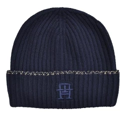 Women's Knitted Beanie Hat Festive Luxe Beanie One Size Blue, blue, One Size Fits All Women's Knitted Beanie Hat Festive Luxe Beanie One Size Blue, blue, One Size Fits All
