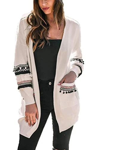 Womens Knitted Button Cardigan Ladies Cable Knit Long Sleeve Aran Type Knitwear Long Cardigans