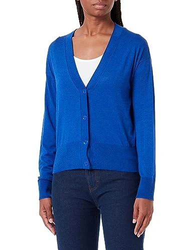 Women's Knitted Cardigan, Open Blue, M