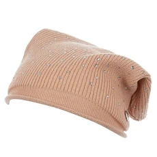 Women's Knitted hat Beanie (Blush, M)