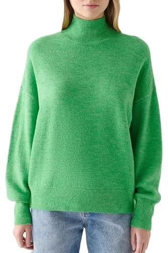 Women's Knitted Jumper - Comfort - Green, Green, L