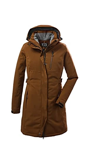 Women's Kow 165 Wmn Prk Functional parka with zip-off Hood, Dark Curry, 42