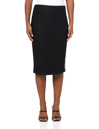 Women's Lace Midi Length Sportswear Skirt, Black, 12