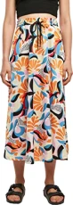 Women's Ladies AOP Satin Midi Skirt, Multi-Coloured, XXL