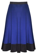Womens Ladies Celeb Stretch Panel Scuba Flared Skater Swing Midi Skirt Plus Size Royal Blue Womens Ladies Celeb Stretch Panel Scuba Flared Skater Swing Midi Skirt Plus Size Royal Blue