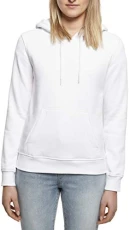 Women's Ladies Heavy Hoody Jacket, White (White), L