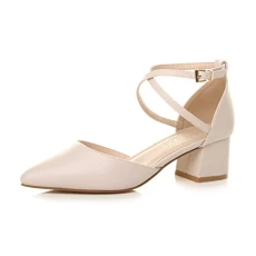 Womens Ladies mid Block Heel Cross Strap Evening Mary Jane Court Shoes Size 5 38 Womens Ladies mid Block Heel Cross Strap Evening Mary Jane Court Shoes Size 5 38