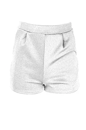 Womens Ladies Scuba One Button Coat Blazer Pleated Side Pocket Shorts One Piece