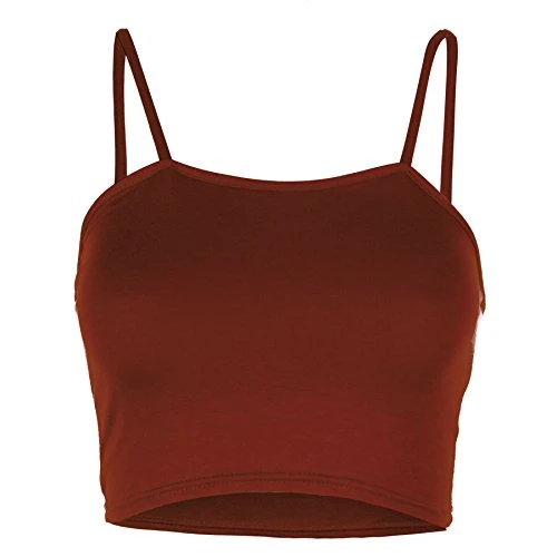 Womens Ladies Sleeveless Strappy Plain Camisole Bandeau Boobtube Bralet Crop Top/Color: Royal Blue/Size: M-L