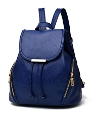 Womens Ladies Sweet Stylish Mini PU Leather Shopping Handbag Backpack Shoulder Girls Daypack School Bags Darkblue Womens Ladies Sweet Stylish Mini PU Leather Shopping Handbag Backpack Shoulder Girls Daypack School Bags Darkblue