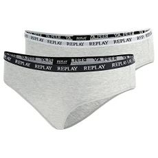 Women's Lady Slip Style 1 T/C 2pcs Waterfall Pack Briefs, Light Grey Melange/White/Black, M Women's Lady Slip Style 1 T/C 2pcs Waterfall Pack Briefs, Light Grey Melange/White/Black, M