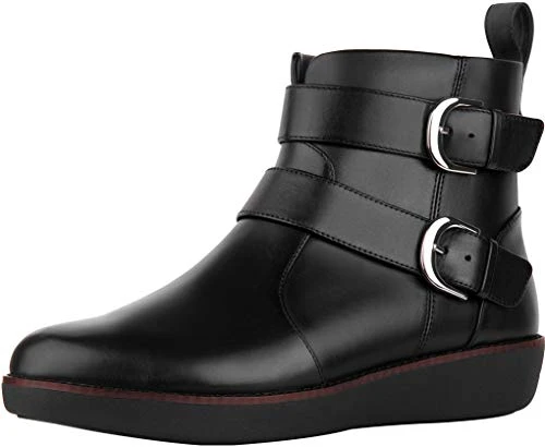 Women's Laila Double Buckle Ankle Boots, Black (Black 001), 5 UK (38 EU)