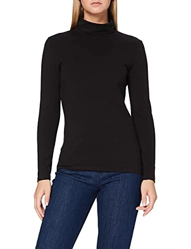 Women's Laila Roll Top Turtleneck, Black, 14 UK