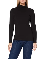 Women's Laila Roll Top Turtleneck, Black, 14 UK