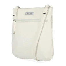 Women's Lakeside Signature Jaquard North South Crossbody Bag Cross Body, White, One Size Women's Lakeside Signature Jaquard North South Crossbody Bag Cross Body, White, One Size