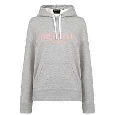 Womens Large Logo OTH Hoodie Grey Marl 12 (M)