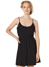 Women's Le Fresh Scooped Neck Knit Dress, Black, 24 Women's Le Fresh Scooped Neck Knit Dress, Black, 24
