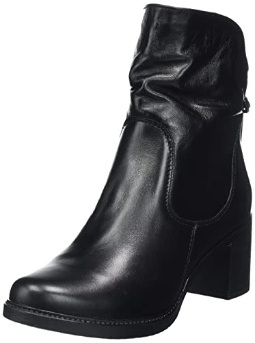 Women's leather ankle boot, black, 4 UK