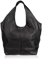 Women's Ledertasche_3-000126 Shoppers, 0000 Black, 1
