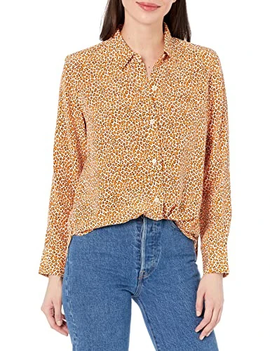 Women's Leema Top in Crème Brulee Multi Blouse, XL