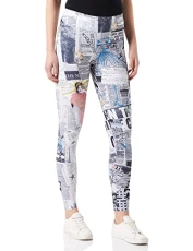 Women's Legging_Any News, White, S Women's Legging_Any News, White, S