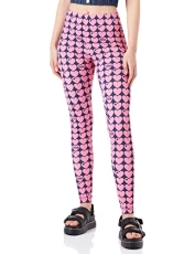 Women's Leggings Casual Pants, Blue Fuchsia, M Women's Leggings Casual Pants, Blue Fuchsia, M