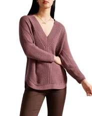 Women's LERISSA Sweater, Taupe, XS/S Women's LERISSA Sweater, Taupe, XS/S