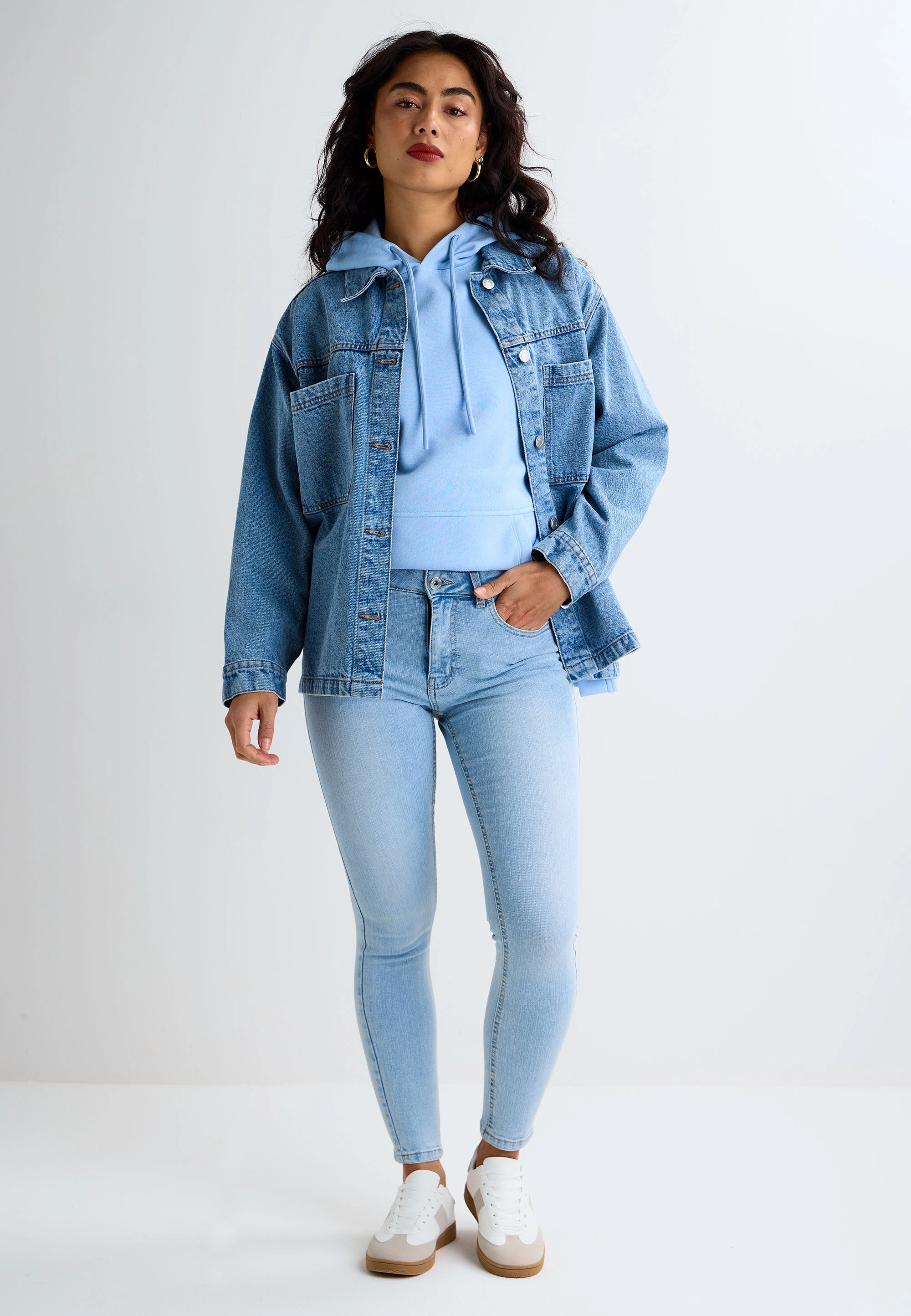 Womens Light Blue Alexa Shaper Skinny Jeans