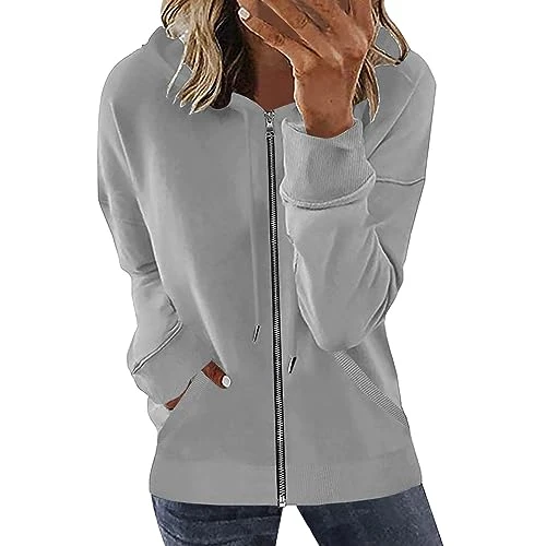 Womens Lightweight Hoodie, Long Sweatshirt, Women Long Sleeve Top V Neck, Funnel Neck Jumper Women, Long Sleeve Tunic, Women'S Oversized Sweatshirt, Women Long-Sleeve T-Shirt, Knit Long Sleeve