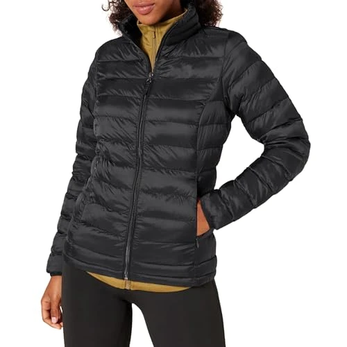 Women's Lightweight Long-Sleeved, Water-Resistant, Packable Puffer Jacket (Available in Plus Size), 