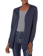 Women's Lightweight Open-Front Cardigan Jumper (Available in Plus Size), Navy, XL Women's Lightweight Open-Front Cardigan Jumper (Available in Plus Size), Navy, XL