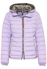 Women's Lightweight Quilted Jacket with Removable Hood Blouson, Lilac, 42