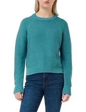 Women's Lily Mozart Long Sleeve Crew Neck Jumper Pullover Sweater, Mosaic Blue, XL Women's Lily Mozart Long Sleeve Crew Neck Jumper Pullover Sweater, Mosaic Blue, XL