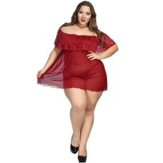 Women's Lingerie Set Mesh Sheer Babydoll Nightgown with Thongs, Ladies Floral Lace Sexy Nightdress G-String Suit Plus Size Naughty Bridal Sleepwear Teddy Boudoir Outfits Trendy