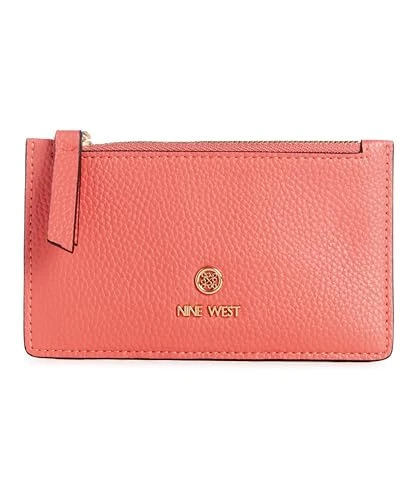 Women's Linnette SLG Coin Card Case Purse, Handbag, Shoulder, Tote, Coral, Small