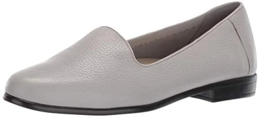 Women's Liz Tumbled Ballet Flat, Grey, 6.5 UK