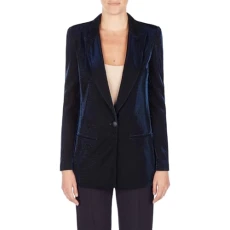 Womens Llin fit Jacket Navy Blue M Womens Llin fit Jacket Navy Blue M