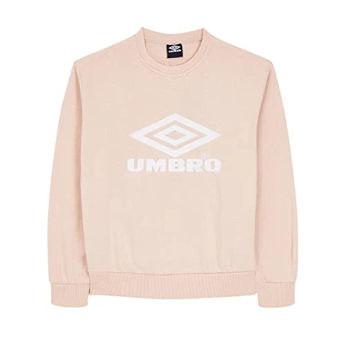 Womens Logo Crew Sweater Pink/White S