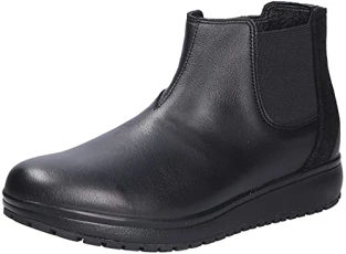 Womens London II Leather Black Boots 8 UK