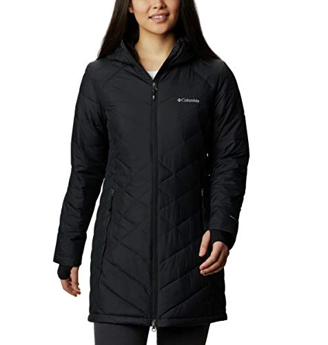 Women's Long Hooded Puffer Jacket, Heavenly