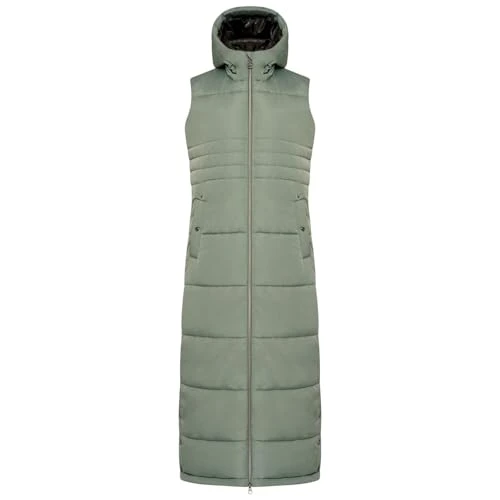 Womens Long Line Gilet Duck Green XXS