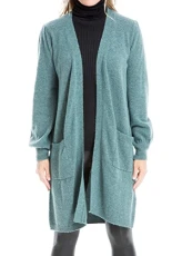 Women's Long Open Front Sweater Cardigan Cozy Solid Staple Outwear Coats, Heather Jade-1112, XL Women's Long Open Front Sweater Cardigan Cozy Solid Staple Outwear Coats, Heather Jade-1112, XL
