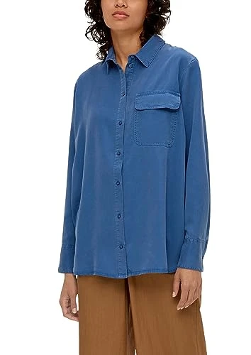 Women's Long Sleeve Blouse, Blue, 6