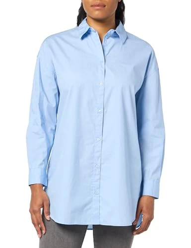 Women's Long Sleeve Milano Edition Woven Shirt Button, Blue River, XL