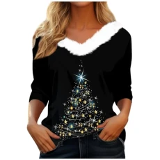 Women's Long Sleeve Tops Polo Neck Jumpers for Women Uk Womens Party Tops Sweatshirts Dress Ladies Sweaters and Jumpers Womens Long Sleeve Tops WomenPullover Sweaters(2-Black,S)