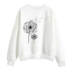 Womens Long Sleeve Tops UK Autumn Winter O Neck Solid Color Prints Long Sleeve Pullover Sweatshirt Knit Polo Jumpers for Women Sale Clearance Necessary for Sleep