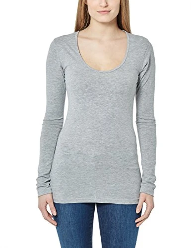 Women's Long-sleeved Shirt, Light Grey, S