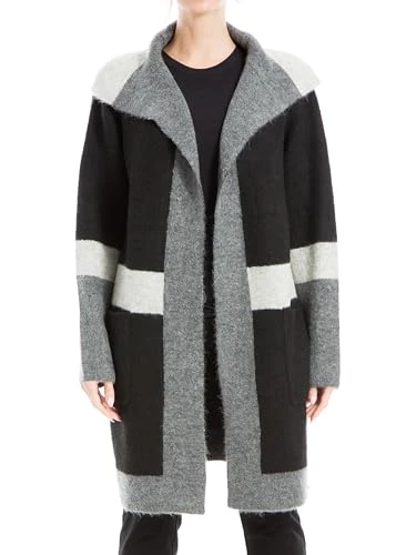 Women's Long Sweater Cardigan, Black, Small