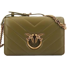 Women's Love Click Classic Sheep Nappa, V62Q_Verde ABETE-Antique Gold Women's Love Click Classic Sheep Nappa, V62Q_Verde ABETE-Antique Gold